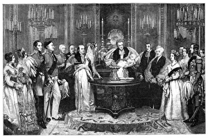 Victoria Adelaide Mary Gallery: The christening of the Princess Royal, 1841, (1900)