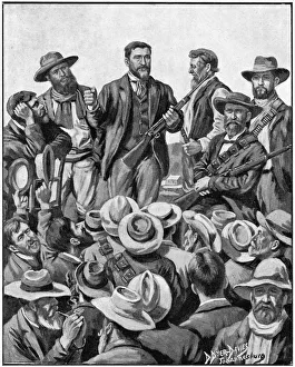 Afrikaner Collection: Christiaan De Wet, Afrikaner soldier, politician and big game hunter, c1899