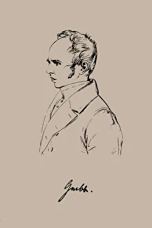 Christian Dietrich Grabbe (1801-1836). Creator: Stober, Franz Xaver (1795-1858)