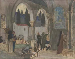 Cloister Gallery: Christian Inspiration, 19th century. Creator: Pierre Puvis de Chavannes