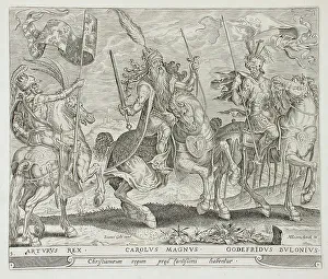 Charlemagne Prints: Three Christian Kings, 1567. Creator: Harmen Jansz Muller
