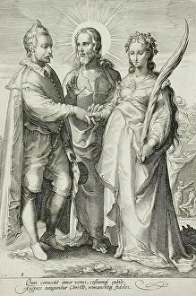 1590s Prints: The Christian Marriage, c1594. Creator: Jan Saenredam