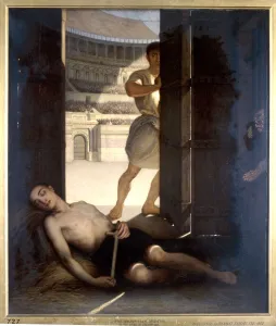 Asleep On The Job Prints: A Christian Martyr, 1863. Artist: Ernst Slingeneyer