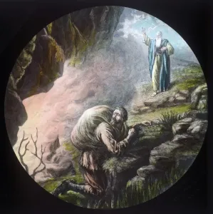 Evangelism Prints: Christian at Mount Sinai, c1910. Creator: Unknown