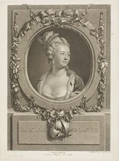 Nameplate Prints: Christiane Henriette Koch, 1770. Creator: Johann Friedrich Bause