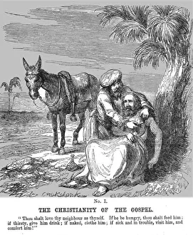 The Christianity of the Gospel, 1854. Creator: George Cruikshank
