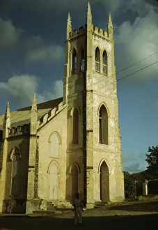 Christiansted, Saint Croix, Virgin Islands. Catholic [i. e. Anglican] Church, 1941. Creator: Jack Delano