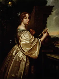 Christina Alexandra Prints: Christina, Queen of Sweden, c1650. Creator: Workshop of David Beck