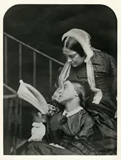 Leonard Gallery: Christina Rossetti and her mother Frances Rossetti, 1863, (1948). Creator: Lewis Carroll