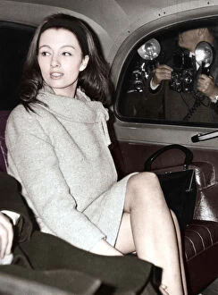 Photographer Collection: Christine Keeler arriving at the Old Bailey, London, 1963
