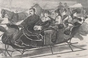 Images Dated 10th November 2020: Christmas Belles (Harpers Weekly, Vol. XIII), January 2, 1869. Creator: Unknown