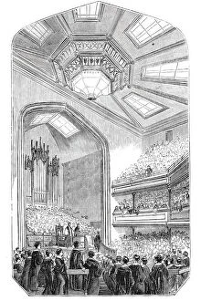 Organ Gallery: Christmas distribution of prizes at the Liverpool Collegiate Institution, 1844