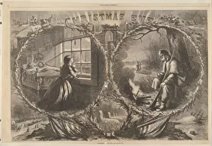 Christmas Eve Gallery: Christmas Eve, 1862 (from Harpers Weekly), January 3, 1863. Creator: Thomas Nast