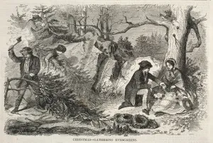Christmas - Gathering Evergreens, 1858. Creator: Winslow Homer (American, 1836-1910)
