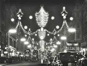 Display Prints: Christmas illuminations on Regent Street