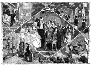 Mummy Prints: Christmas in Leap Year - by Florence Claxton, 1860. Creator: Gilks