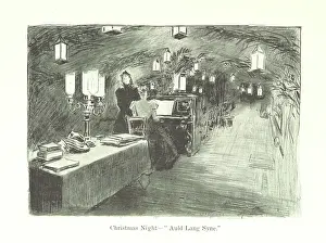Gibson Prints: Christmas Night - Auld Lang Syne, 1899. Creator: Charles Dana Gibson