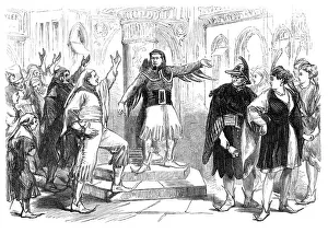 Christmas Pantomimes and Burlesques: scene from Wat Tyler, at the Gaiety Theatre, 1870. Creator: Unknown