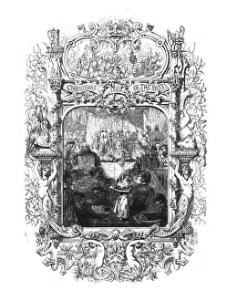 Christmas of the Past, 1580, (1859). Creator: Unknown