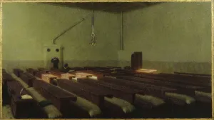 A Christmas at the Pio Albergo Trivulzio, 1909. Creator: Morbelli, Angelo (1853-1919)