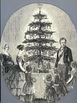 Christmas Eve Gallery: Christmas with Queen Victoria, Prince Albert, their children and Queen Victorias mother