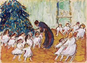 Childhood Collection: Christmas tree, 1911. Creator: Werefkin, Marianne, von (1860-1938)