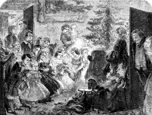 Jackson Prints: The Christmas Tree - drawn by J. A. Pasquier, 1858. Creator: M. Jackson