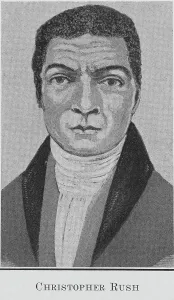 Nypl Prints: Christopher Rush; A man who had figured in the organization of the Zion Church in New York