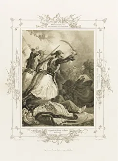 Christos Anagnostaras (From the Album of Greek Heroism), ca 1835. Artist: Hess, Peter von (1792?1871) Christos Anagnostaras (From the Album of Greek Heroism), ca 1835. Artist: Hess, Peter von (1792?1871)