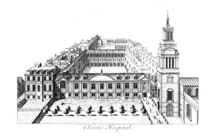 Christs Hospital. c1740. Artist: William Henry Toms
