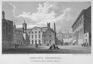 Christs Hospital, City of London, 1823. Artist: James Sargant Storer