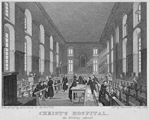 Christs Hospital School Gallery: Christs Hospital, City of London, 1823. Artist: James Sargant Storer