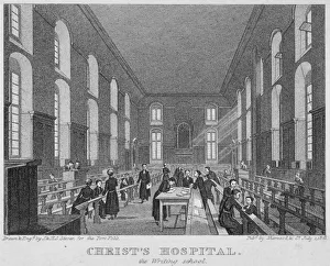 Christs Hospital School Gallery: Christs Hospital, City of London, 1823. Artist: James Sargant Storer