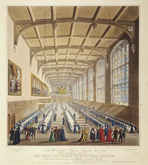 Schooling Prints: Christs Hospital, London, 1830. Artist: George Hawkins