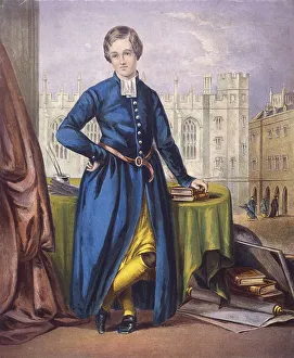 Schooling Prints: Christs Hospital pupil, city of London, 1854