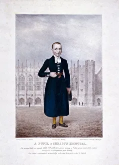 Schooling Prints: Christs Hospital pupil, London, 1829. Artist: Henry Kirchhoffer