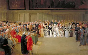 Christs Hospital, St Matthews Day, 1798. Artist: Thomas Stothard