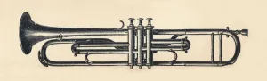 Musical Educator Prints: Chromatic Trumpet, 1895. Creator: Unknown