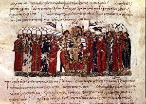 Byzantine Gallery: Chronicle of Ioannes ho Skylitzes. Miniature showing the punishment to the accomplices