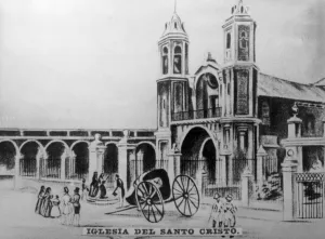 Tabacalera Cubana Prints: Chruch of the Holy Christ, (1640), 1920s