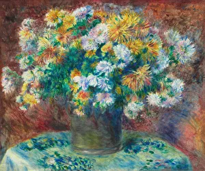 Renoir Pierre Auguste Prints: Chrysanthemums, 1881 / 82. Creator: Pierre-Auguste Renoir
