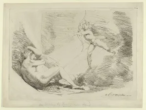 Bow And Arrow Collection: Chrysogone Conceives, in a Ray of Sunshine, Amoretta and Belphoebe (Edmund Spenser, '... 1800-1810)