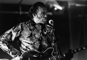 Rock And Roll Prints: Chuck Berry, Bognor Regis, 1994. Creator: Brian Foskett