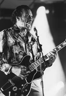 Rock And Roll Prints: Chuck Berry, Bognor Regis, 1994. Creator: Brian Foskett