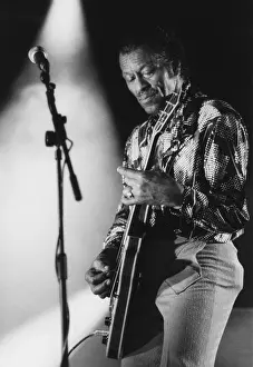 Rock And Roll Prints: Chuck Berry, Bognor Regis, 1994. Creator: Brian Foskett