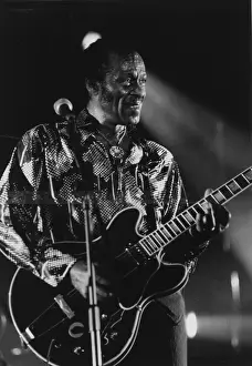 Rock And Roll Prints: Chuck Berry, Bognor Regis, 1994. Creator: Brian Foskett