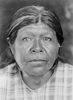 Matron Prints: A Chukchansi matron, c1924. Creator: Edward Sheriff Curtis