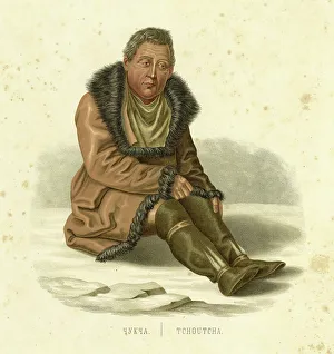 Chukchi Man, 1856. Creator: Ivan Dem'ianovich Bulychev