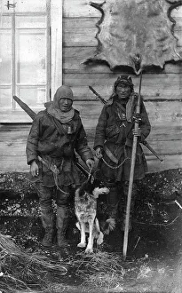 Russian Federation Prints: Two Chukchi in national clothes