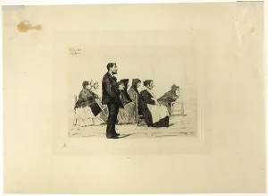 Old Women Prints: In church, 1875. Creator: Antonio Piccinni